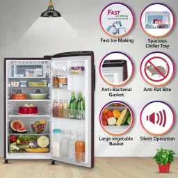 lg 190 L Direct Cool Single Door 3 Star Refrigeratorwith with Fast Ice Making Moist 'N' Fresh image 5