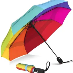 rainbow umbrella 3 Fold with Auto Open and Close Umbrella For Man Women Umbrella-20