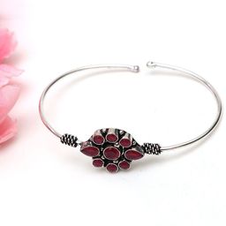 Ozanoo Women  Silver-Plated Kada Bracelet-25