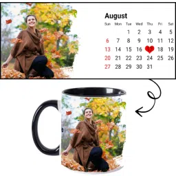 Photo & Text Printed Cup For Birthday Gift Black Handle Ceramic Coffee Mug-image-15