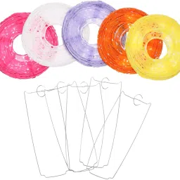orama Rice Paper Ball Lamp Round Hanging Ball Paper Hanging Lantern Paper Lamp Multicolor Paper Hanging Lantern image 4