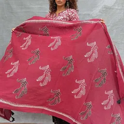 Chidiyaa Ethnic Motifs Printed Block Print Dupatta image 3