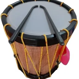 Indian Made Extra Large size Musical Drum Chenda Dhol Toy for Kids with 2 Sticks-23