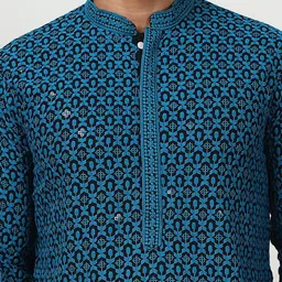 Anouk Men Embroidered Regular Sequinned Kurta with Pyjamas image 2