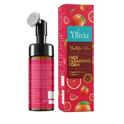 Olivia Youthful Glow Face Cleansing Foam with Grapefruit Extract & Vitamin C - 150ml image 4