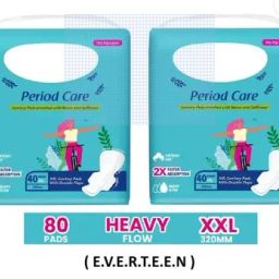 (E.v.e.r.t.e.e.n) Pads with Cottony Dry Top Cover – 2 Pack XXL-(80 Pads, 320mm)2 Sanitary Pad-image-19
