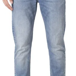 Men Skinny Mid Rise Blue Jeans-image-43