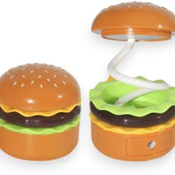 Hamburger Design Rechargeable 360° Flexible Neck Study Desk Lamp with Sharpener Table Lamp-17