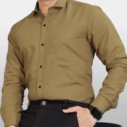 Men Regular Fit Solid Button Down Collar Formal Shirt-image-72