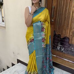 DIVASTRI Kalamkari Zari Kanjeevaram Saree-picture-55