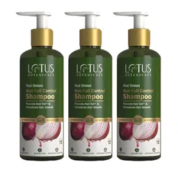 Lotus Botanicals Set Of 3 Red Onion Hair Fall Control Shampoo-300ml Each-94