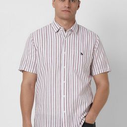 Van Heusen Sport Men Slim Fit Opaque Striped Casual Shirt-image-23