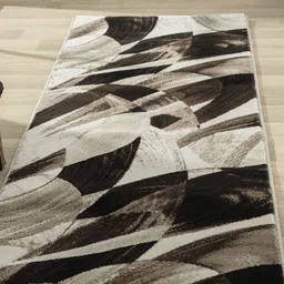 OBSESSIONS Brown & Cream-Color Printed Rectangular Bedside Runners-58