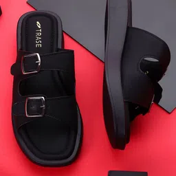 TRASE Women Open Toe Flats with Buckles-16