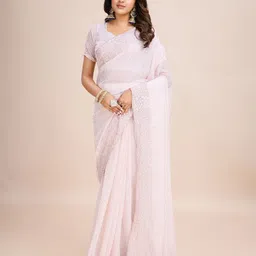 kasee Embellished Poly Georgette Ready to Wear Saree-picture-12