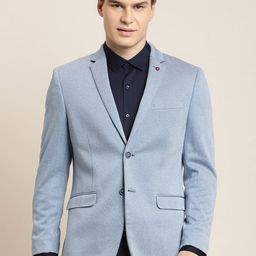 Turtle Self Design Single-Breasted Party Blazer-64