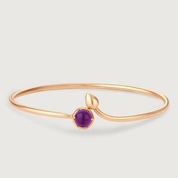Mia by Tanishq Women 14KT Yellow Gold & Amethyst Bangle - 5.88g-picture-36