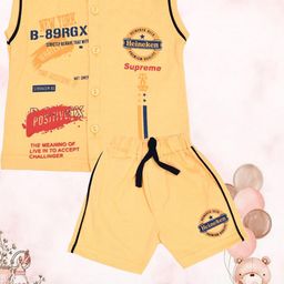SHAKTI CREATION Boys Yellow Clothing Set-74