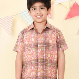 Fabindia Boys Regular Fit Casual Cotton Shirt-image-25