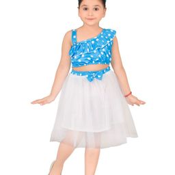 Fessist Girls Printed Top with Skirt-image-55