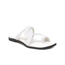 PLANET WALK Women Square Toe One Toe Flats image 2