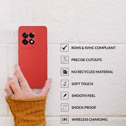 SPRIG Solid Printed OnePlus 11R 5G Back Case Mobile Accessories image 2