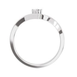 Sparkles Lab Grown Diamond 0.07 Carat Round Solitaire Ring 14K ( Ring Size - 5)-image-77