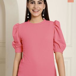 Tromko Women Pack of 2 Solid Sweetheart Neck Peplum Top-image-71