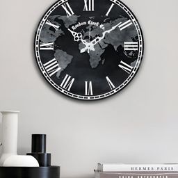 RANDOM Black & White Abstract Printed Analogue Contemporary Silent Wall Clock-12