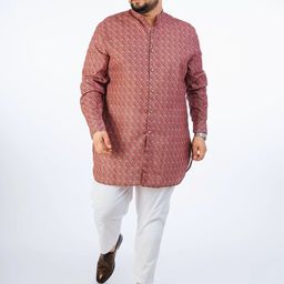 UNSIZED Men Paisley Printed Thread Work Kurta-picture-11