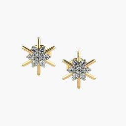 VALANOVA 14K Yellow Gold 0.21 Ct Lab Grown Diamond Earrings-image-7