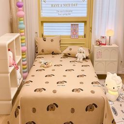 JC HOME Beige & Brown Ethnic Motifs 200 TC Queen Bedsheet with 2 Pillow Covers-picture-49