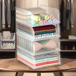 Myntra Elegant Homes Transparent Set of 4 Regular Drawer Organiser Organisers-46