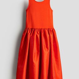 H&M Satin-Skirt Jersey Dress-image-16