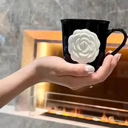 peppy little things Black & White Porcelain Cup-16