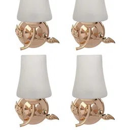Somil Premium Designer Glass Wall / Night Lamp Elegant & Stylish Dcor Accent for Modern Interiors, color- White, Size:- 23 X 21 X 31.5 CM-image-48