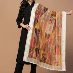 Kaizen TEXO FAB Ethnic Motifs Printed Dupatta image 1
