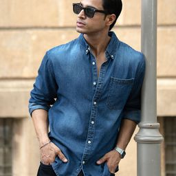 Powerlook Long Sleeves Denim Shirt-image-2