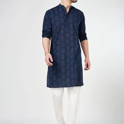 indus route by Pantaloons Men Geometric Printed Kurta-image-39