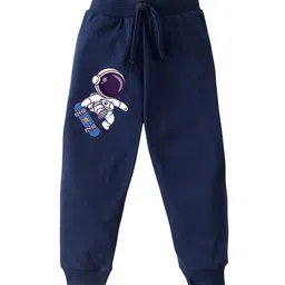 KAVEE Boys Printed Cotton Mid-Rise Bio-Washed Joggers-42