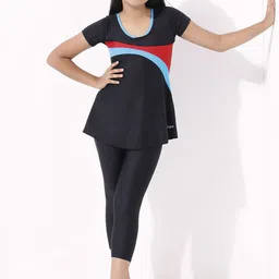 LYCOT Girls Colourblocked Swimming Dress-image-76
