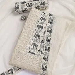 Meena Bazaar Ethnic Motifs Printed Sequinned Unstitched Dress Material-image-56