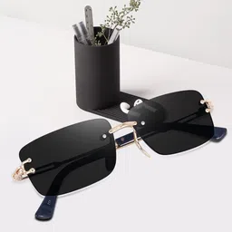 Dervin Unisex Rectangle Sunglasses with UV Protected Lens-12