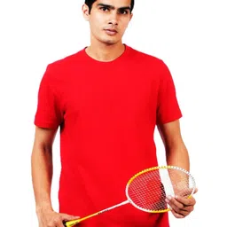EcoLove Men Dry Tech Solid Round Neck Cotton T-shirt-picture-33