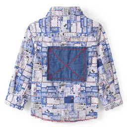 Infinity Boys Tailored Fit Opaque Printed Casual Shirt-image-54
