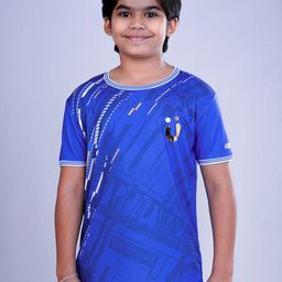 UMILDO Kids Dri-FIT Abstract Printed Round Neck T-shirt-43