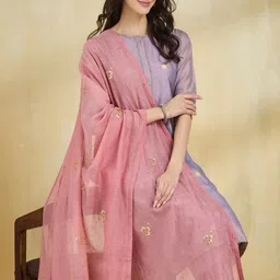 Fabindia Embroidered Cotton Silk Dupatta-picture-17