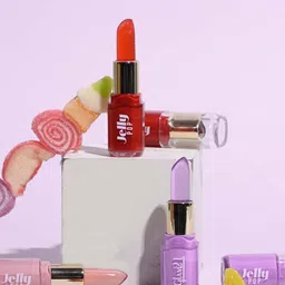 GLAM21 Set Of 2 Glossy Finish Lipstick- 3.5 g Each - Cranberry Pink 01 & Strawberry Red 02-50