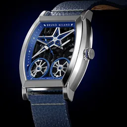 Bruno Milano Men Stainless Steel Skeleton Dial & Straps Analogue Watch BM1008-03-17
