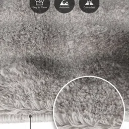 OBSESSIONS Grey Rectangular Bedside Runners image 2